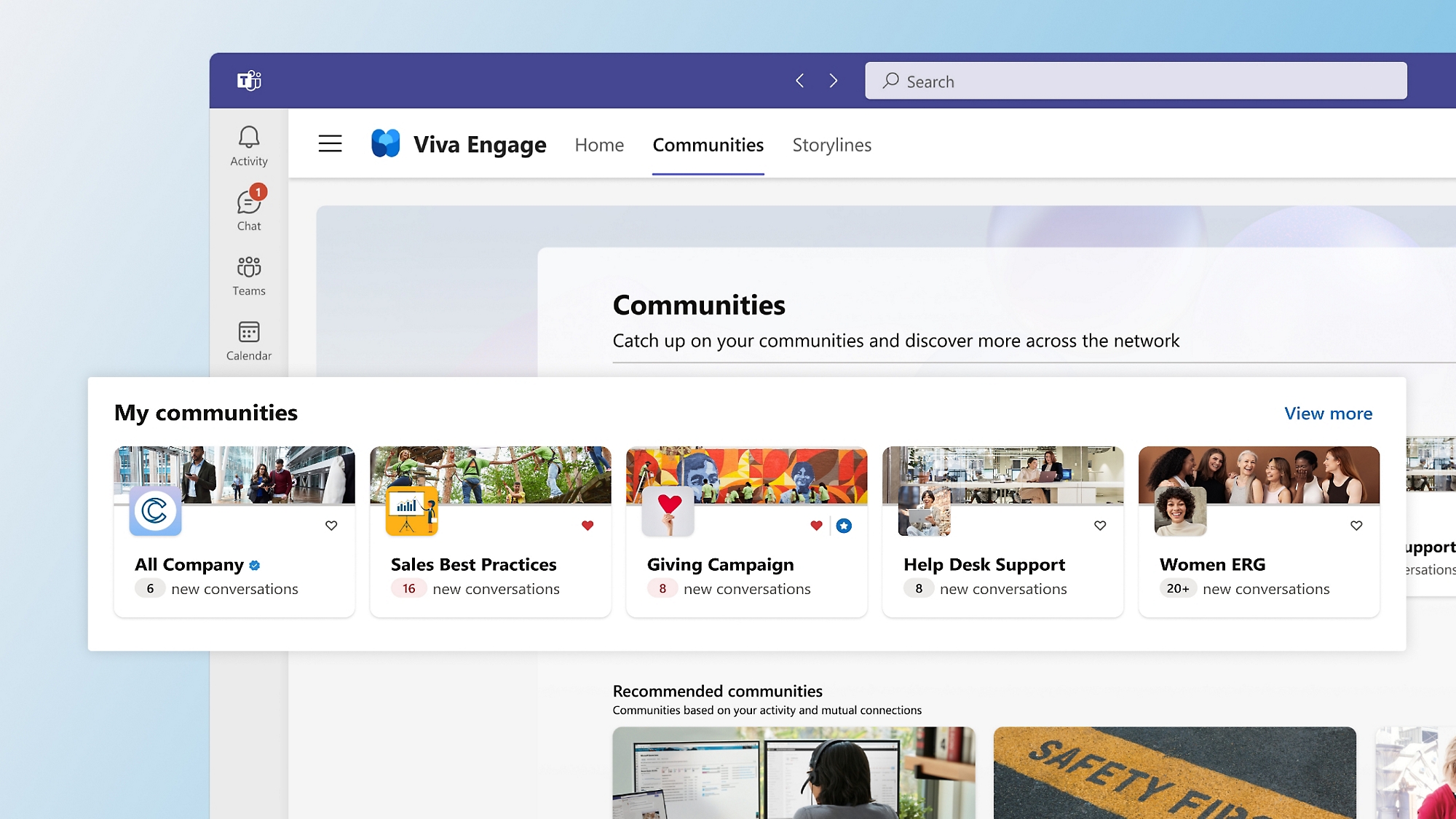 Створюйте свою спільноту чи приєднуйтеся до групи інших користувачів у Viva Engage