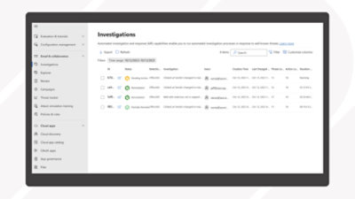 Ventana de investigaciones automatizadas.