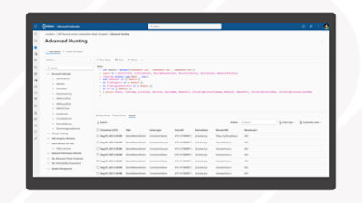 Ventana de búsqueda avanzada de amenazas