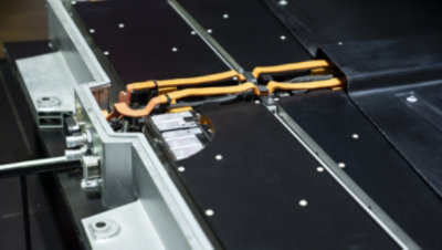 Eine Batterien wird hergestellt