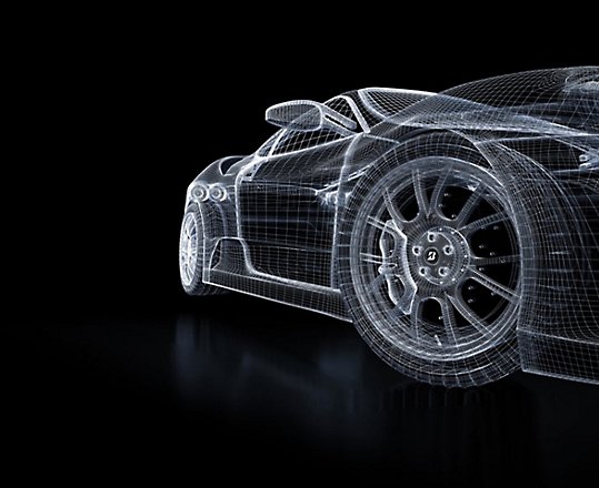 A 3D model of a car.