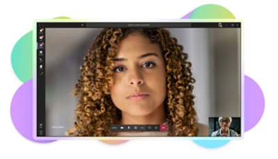 A Teams video call between a patient and a doctor.