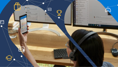 A person standing up and presenting in a meeting room.