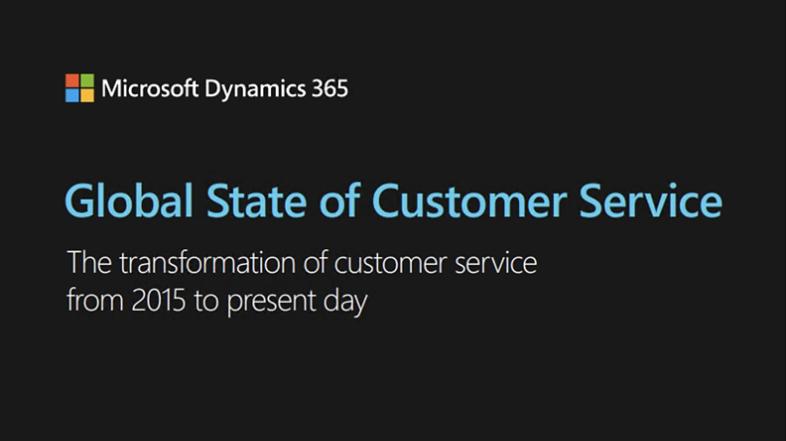 The Global State of Customer Service report title page.  