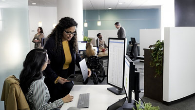 People working in an office environment