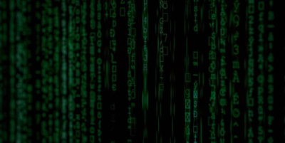 Abstract computer screen text.