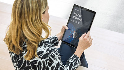 woman with the tablet