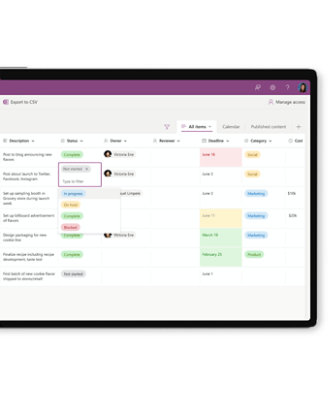 Photograph of tablet or laptop screen displaying a person’s notebook in OneNote