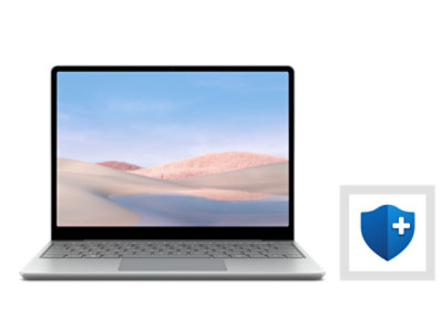 A Surface Laptop Go with Microsoft Complete. 