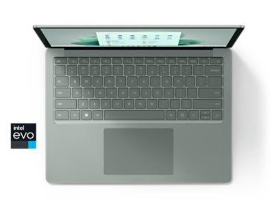 Back view of Surface Laptop 5 in Sage.