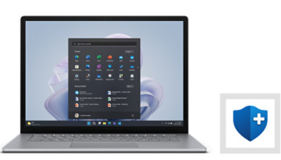 A Surface Laptop 5 with Microsoft Complete.