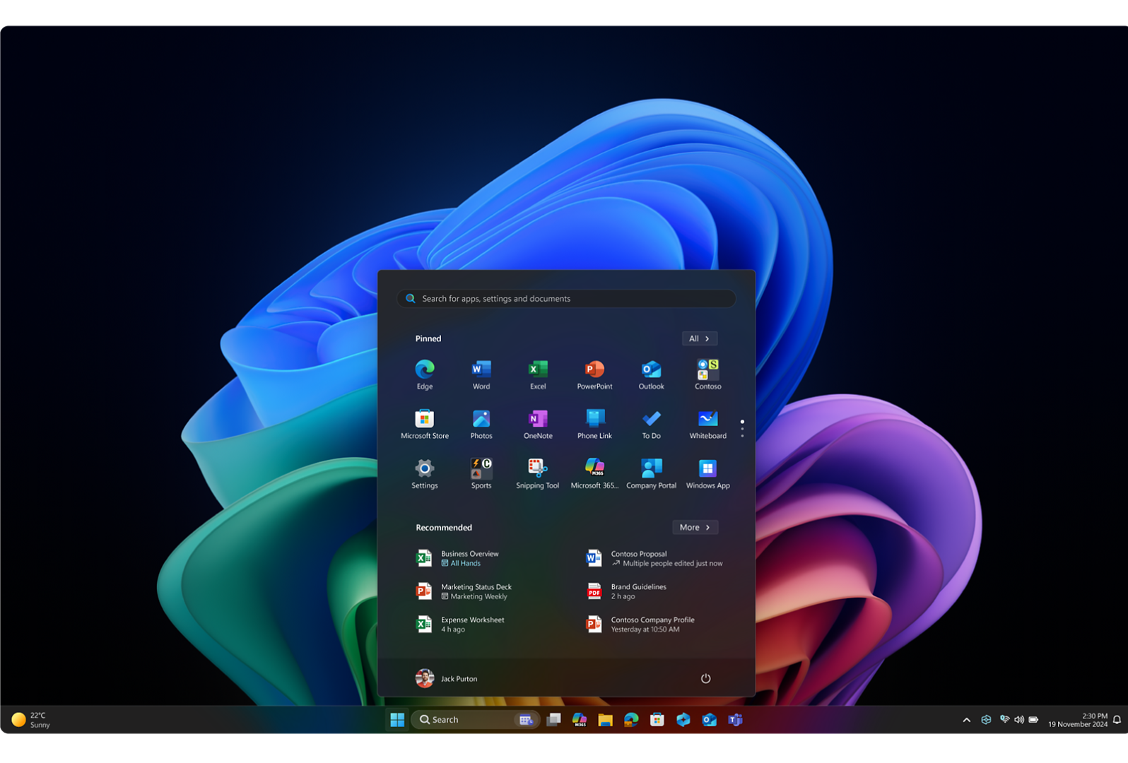 Copilot+ PC Hello display interface