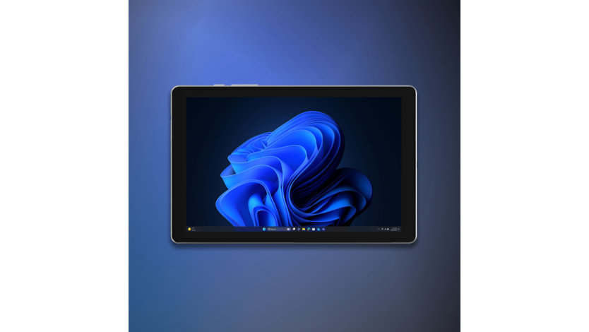 A 2-in-1 device folded over