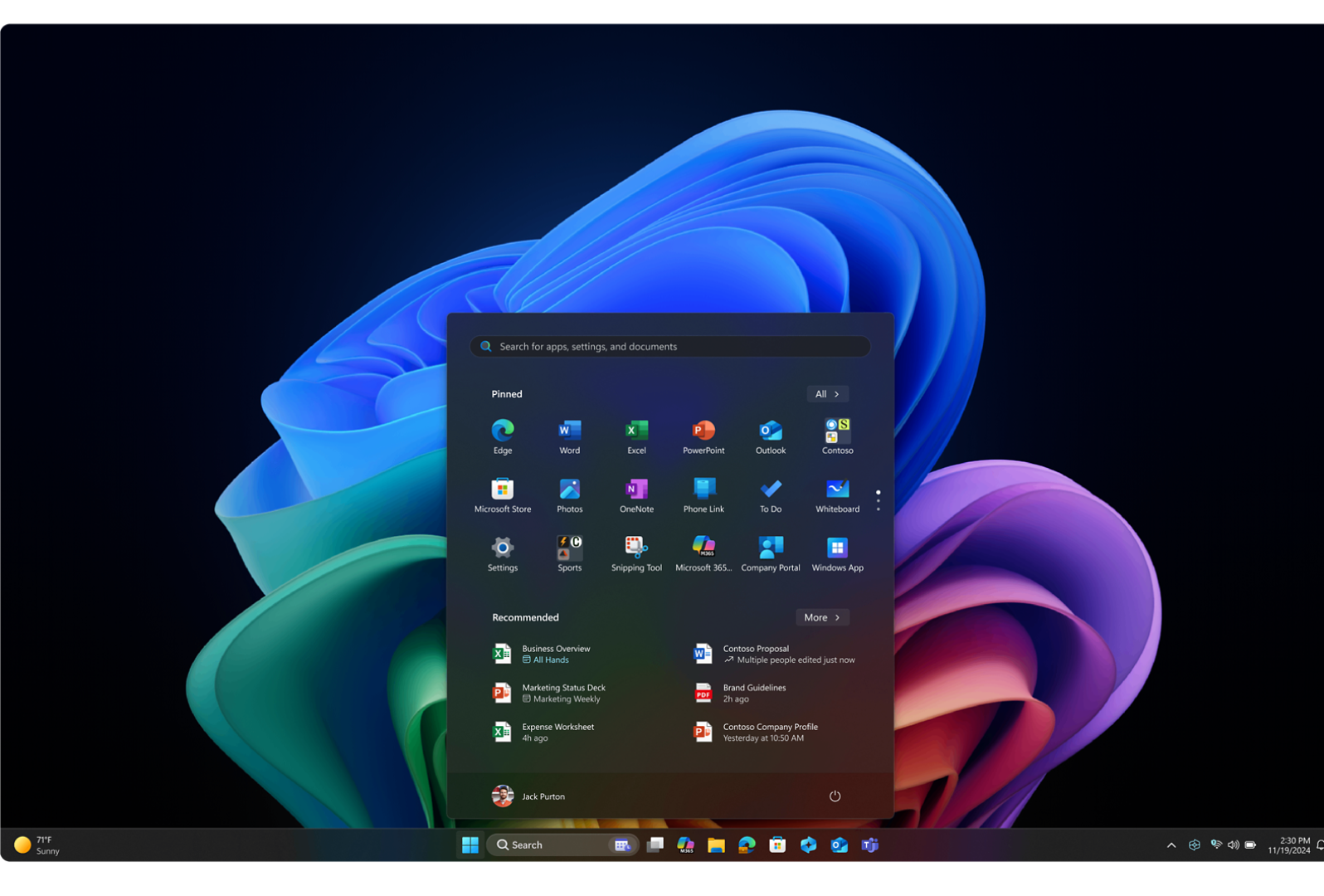 Copilot+ PC Hello display interface