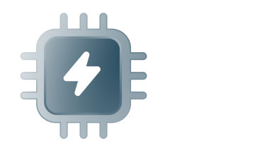 Blue outline of a lock in front of outline of hard drive