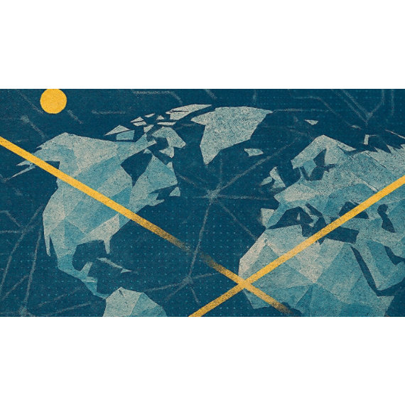 Abstract image of a world map