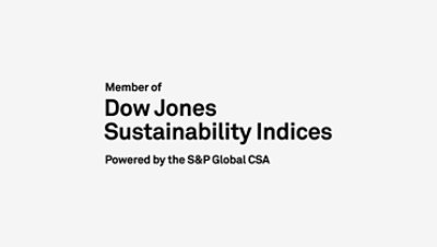 RobecoSAM and Dow Jones Sustainability Indexes member logo.