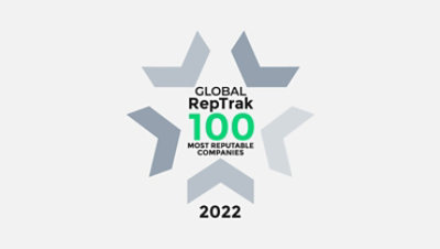 Global CSR RepTrak 100 logo.