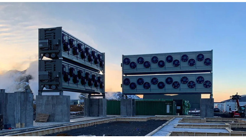 Climeworks new large-scale direct air capture and storage plant Orca.
