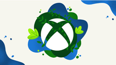 Xbox icon with environment theme.