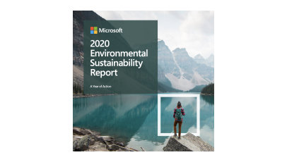 Cover of the 2020 Environmental Sustainability Report.