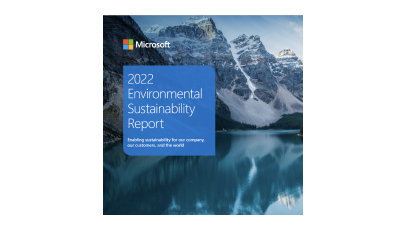 Cover of the 2022 Environmental Sustainability Report.