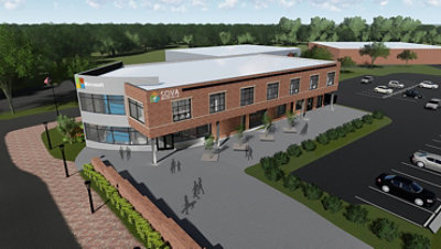 The SOVA Innovation Hub in downtown South Boston.