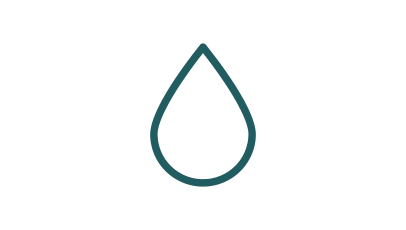 Icon of a water droplet.