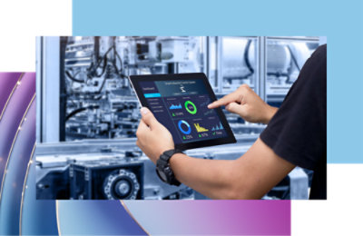 A person using a tablet