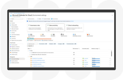 Capture d’écran de la posture de sécurité DevOps