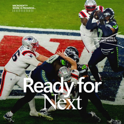 Football players competing on the field, representing AI-powered insights that help transform game strategy.