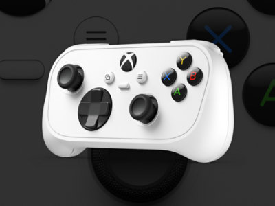A Xbox Nano wireless controller.