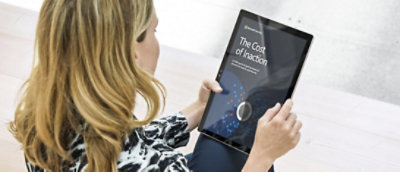 A Girl holding a tablet