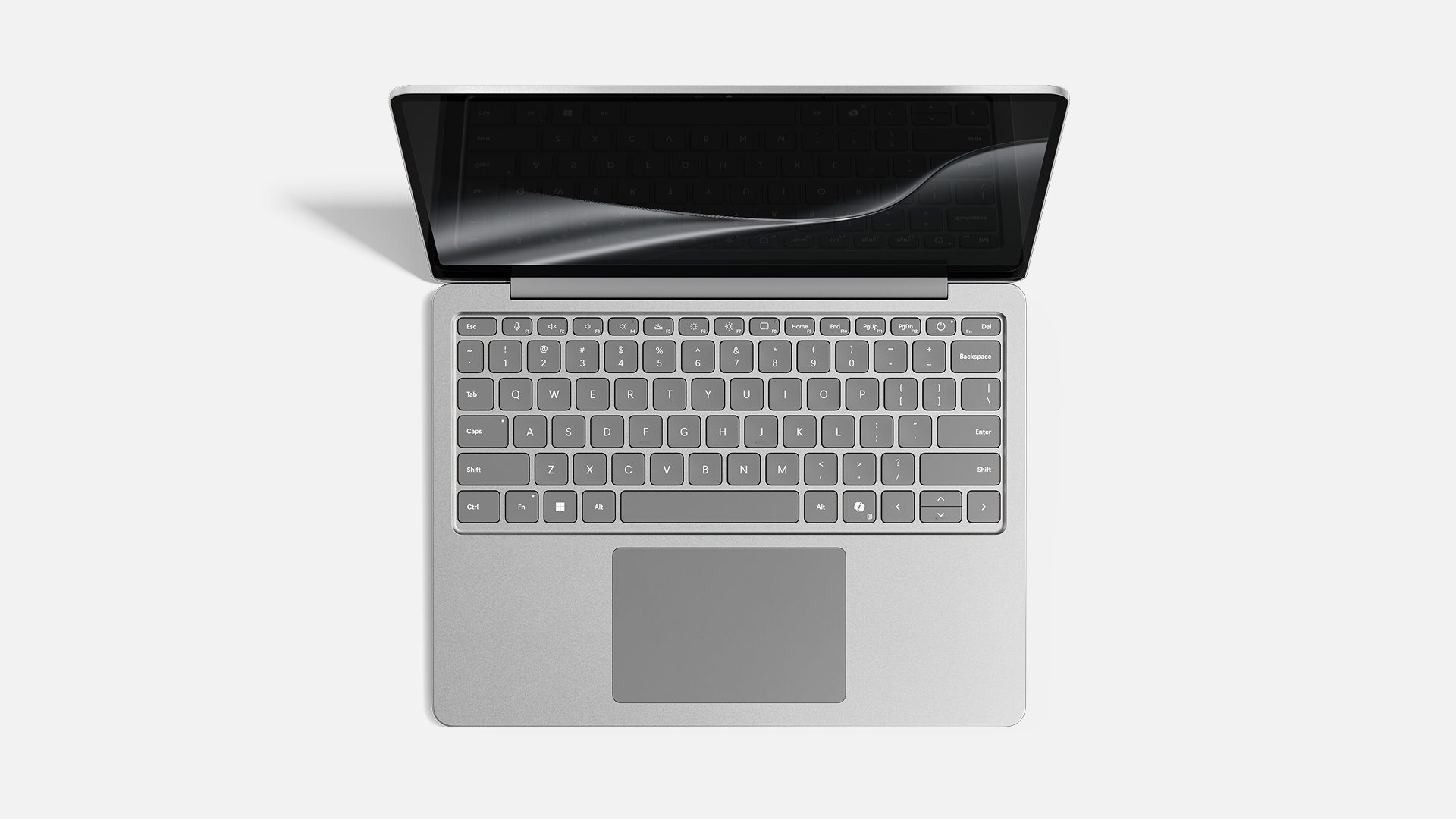 A top-down view of Surface Laptop, 13-inch (2nd Edition). 