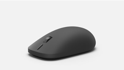 A Surface Mouse (2nd Edition) in the color Black. 