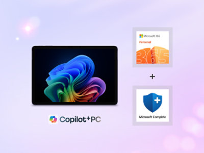 Surface Pro, Copilot+ PC, 12 インチ、Microsoft Complete、Microsoft 365の画像