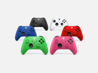 A collection of color options for Xbox Wireless Controllers