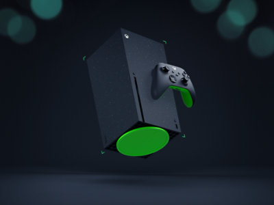 An Xbox Series X 2TB Galaxy Black Special Edition.