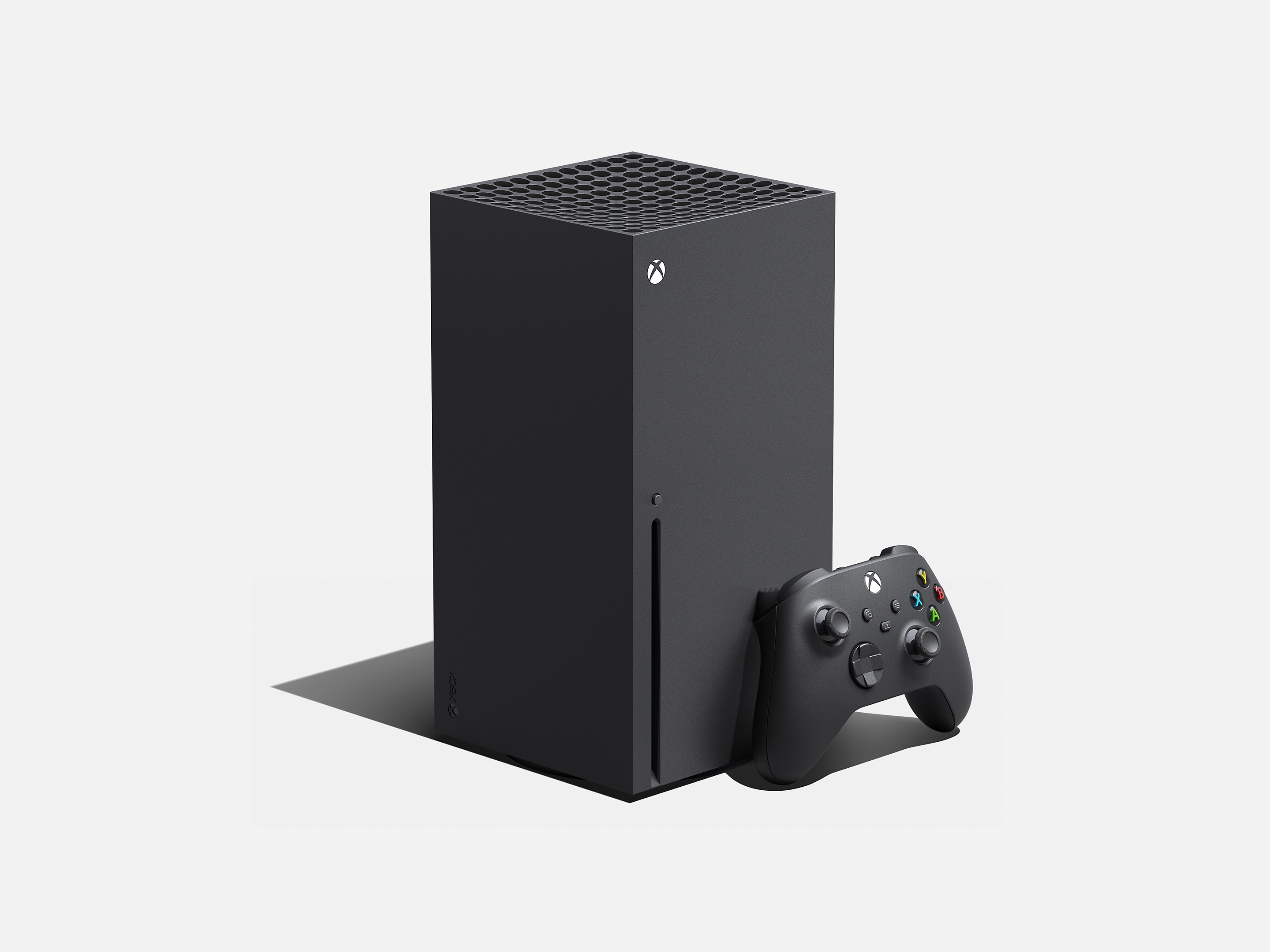 An XBOX Series X console and an XBOX controller