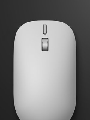 A top-down view of a Surface Mouse (2nd Edition).