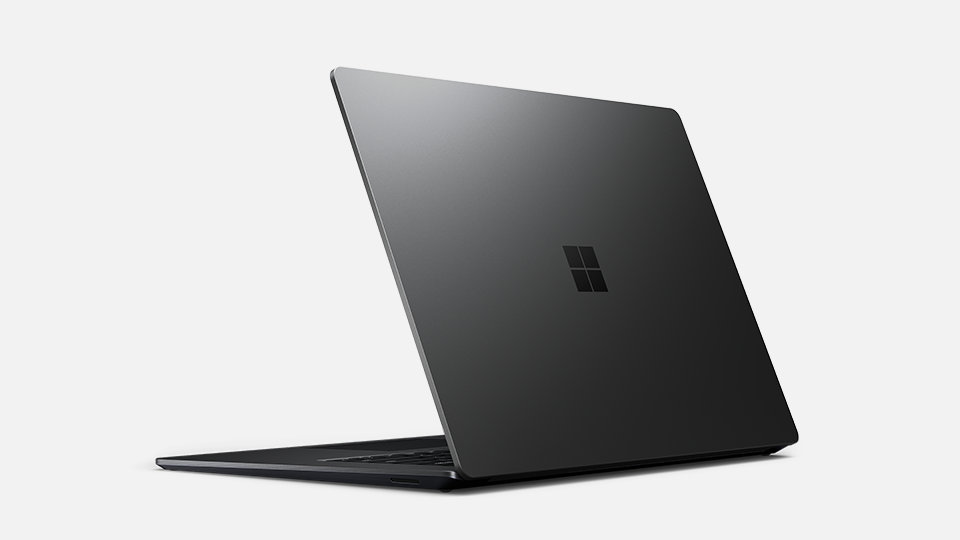 Vue latérale fine de Surface Laptop 5 pour les entreprises. 