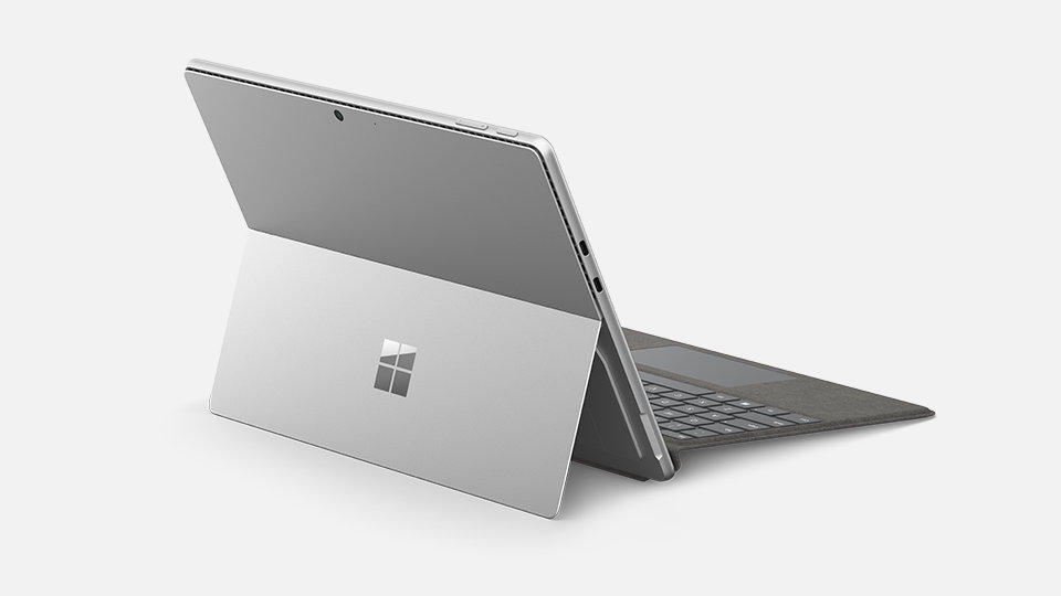 Vue arrière de Surface Pro 9 pour les entreprises.