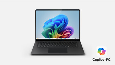 ブラックカラーの15インチ Surface Laptop（Copilot 搭載PC）