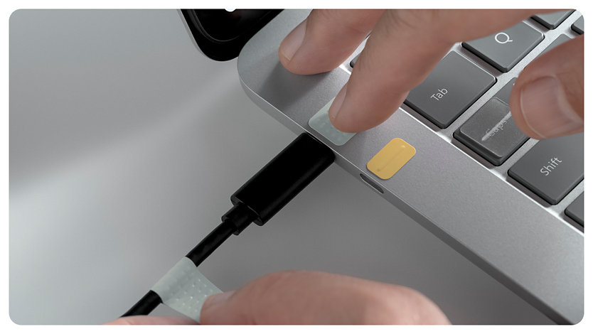 Indicateurs de port du Kit adaptatif Surface.