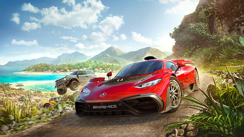 Imagen de autos que forman parte del juego Forza Horizon 5 