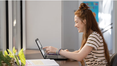 Girl with Surface Pro