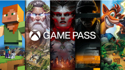 Eine Auswahl von Spielen ist mit dem Xbox Game Pass verfügbar.