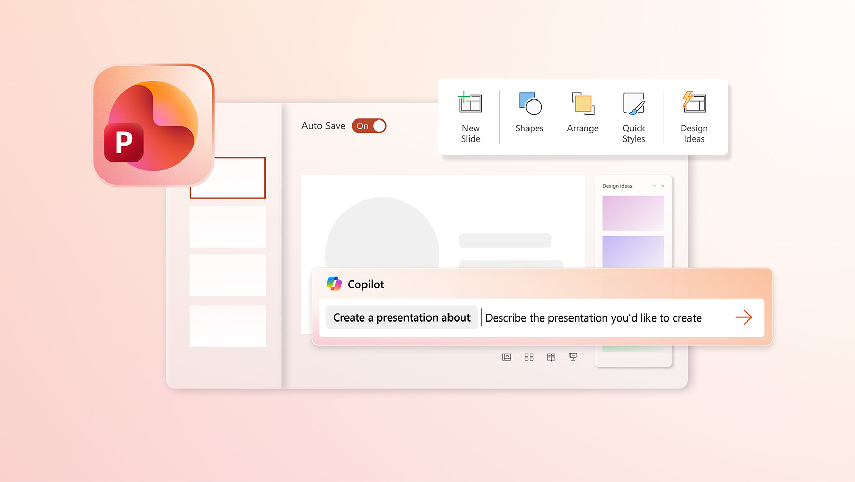 A personal Microsoft PowerPoint deck is displayed on an abstract screen.