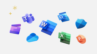 Office Icons (Word, PPT, Excel, OneNote, Outlook, OneDrive)