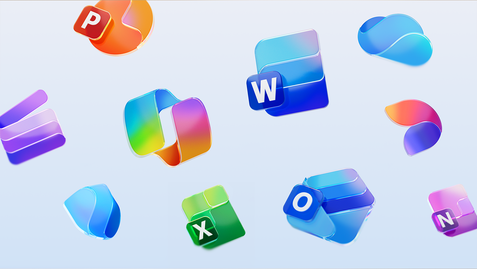Various apps that are part of a Microsoft 365 subscription, such as: Copilot, Designer, OneNote, Excel, PowerPoint, Word, Defender, Outlook, Clipchamp and OneDrive.